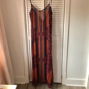 Tribal Print Maxi Dress